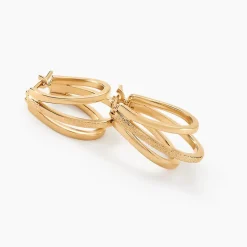 Outlet Histoire d'Or Créoles Clarette Plaqué Or Jaune