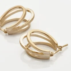 Outlet Histoire d'Or Créoles Clarette Plaqué Or Jaune