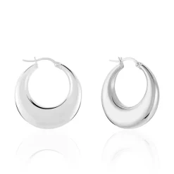 Discount Histoire d'Or Créoles Creolia acier blanc