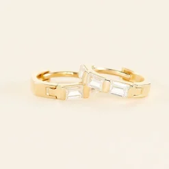 Sale Histoire d'Or Créoles Gatsby Or Jaune Oxydes De Zirconium