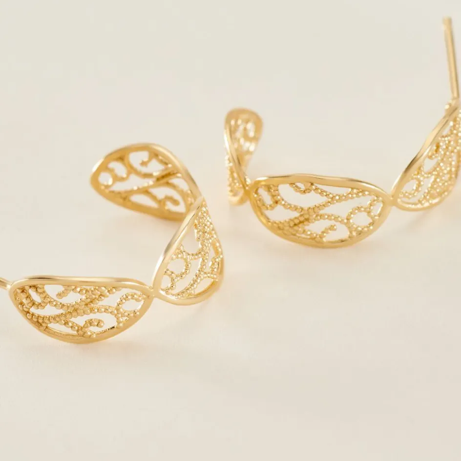 Outlet Histoire d'Or Créoles Golden Acanty Or Jaune