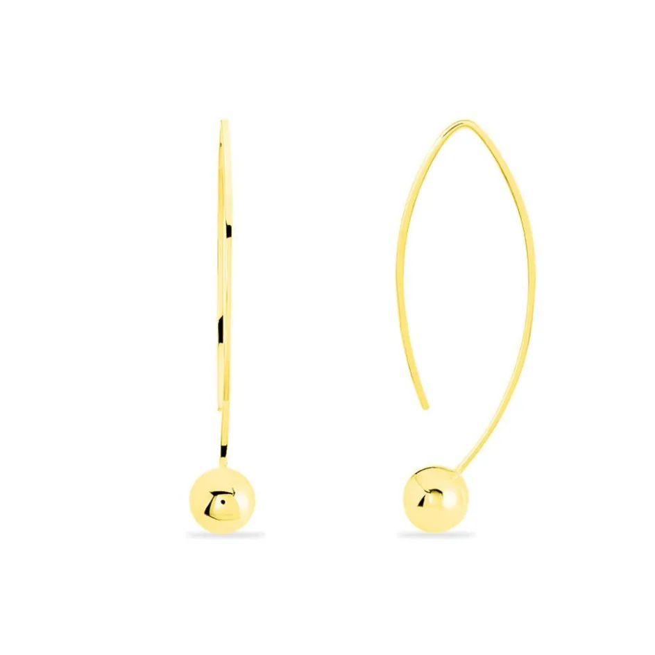 Best Histoire d'Or Créoles Helle Amande Or Jaune