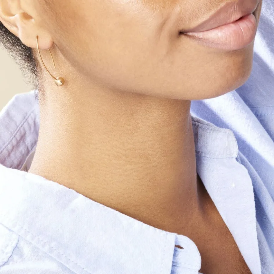 Best Histoire d'Or Créoles Helle Amande Or Jaune