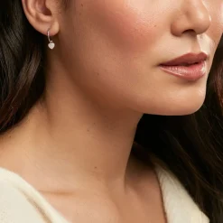 Sale Histoire d'Or Créoles Ili Argent Rhodié Oxyde De Zirconium