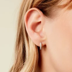 Online Histoire d'Or Créoles Jekaterina Or Jaune Diamant