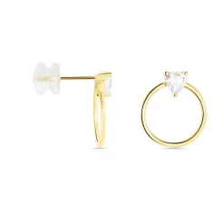 Best Histoire d'Or Créoles Kip De Zirconium or jaune oxyde