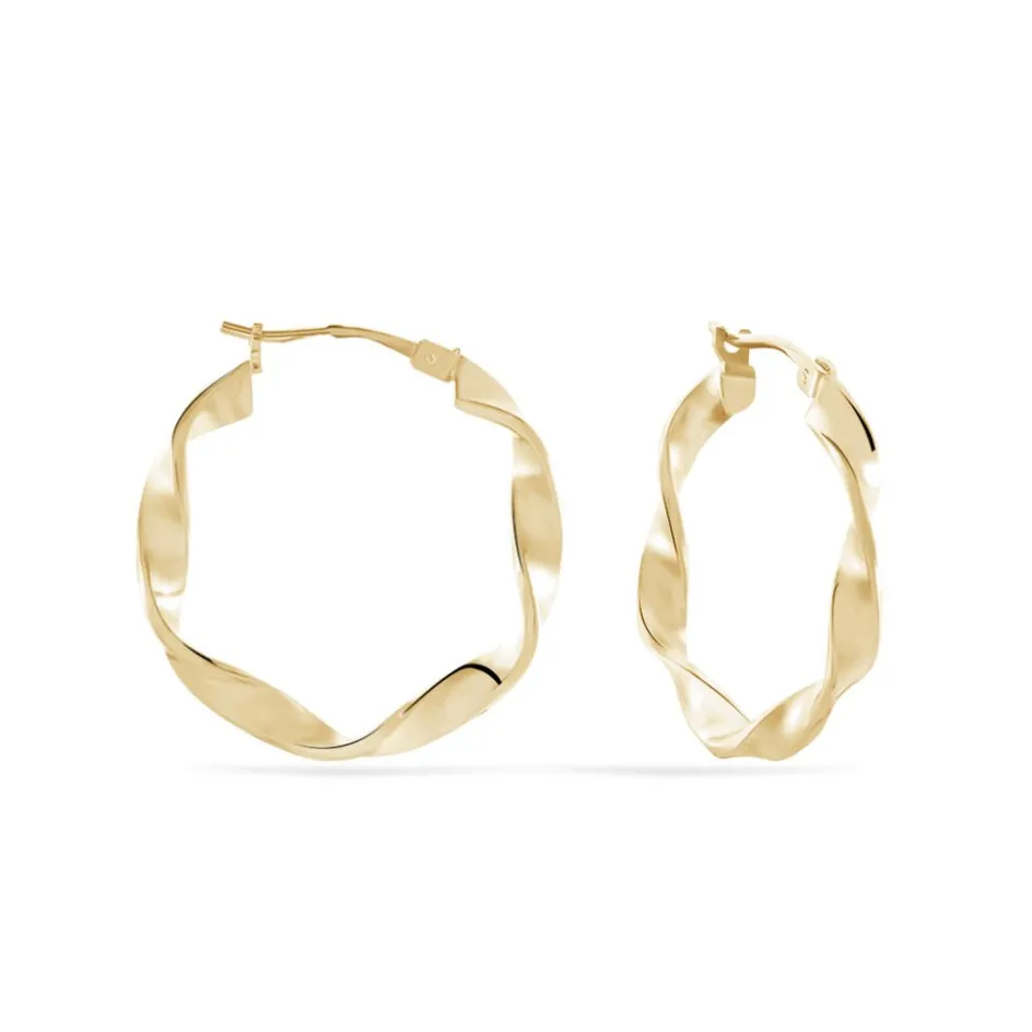 Outlet Histoire d'Or Créoles Lenna Torsadée Plaqué Or Jaune