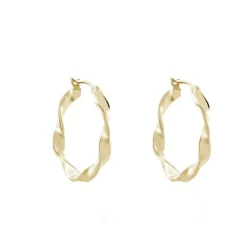 Outlet Histoire d'Or Créoles Lenna Torsadée Plaqué Or Jaune