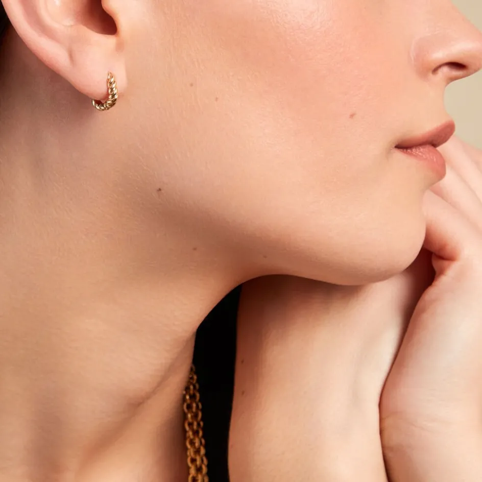 Sale Histoire d'Or Créoles Liah Plaque Or Jaune