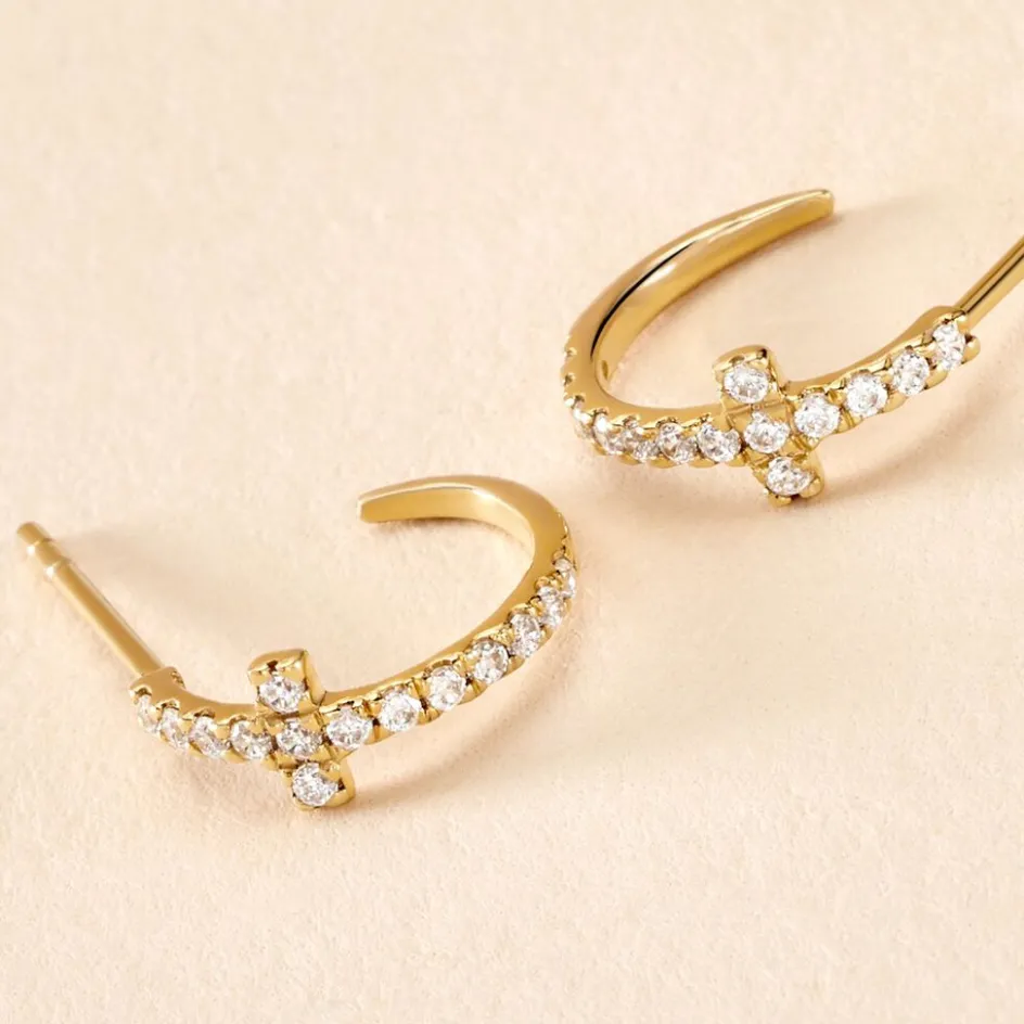 Best Histoire d'Or Créoles Like A Virgin De Zirconium or jaune oxyde