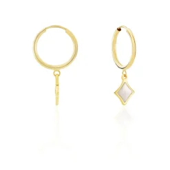 Best Histoire d'Or Créoles Marvella Or Jaune Nacre or jaune nacre blanc