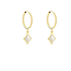 Best Histoire d'Or Créoles Marvella Or Jaune Nacre or jaune nacre blanc