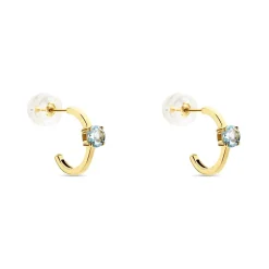 Histoire d'Or Créoles Nottingham Or Jaune Topaze* Boucles D'Oreilles|Boucles D'Oreilles Créoles