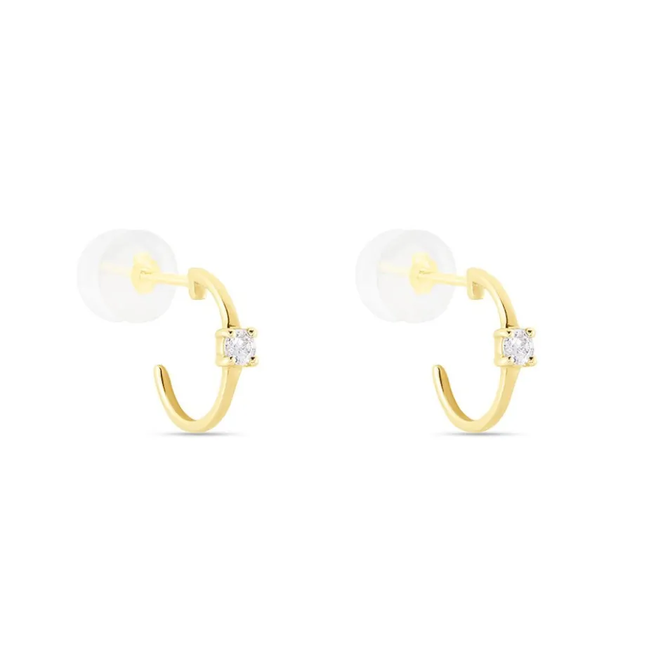 Outlet Histoire d'Or Créoles Or Jaune Bedelia Oxyde