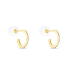 Best Histoire d'Or Créoles Or Jaune Brodie Oxyde De Zirconium or jaune oxyde