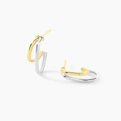 Online Histoire d'Or Créoles Perfect Match Argent Bicolore