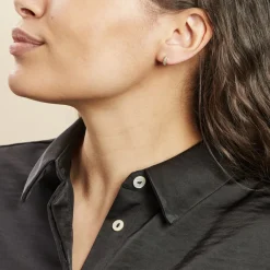 Histoire d'Or Créoles Plaqué Or Jaune Piha Oxydes De Zirconium* Boucles D'Oreilles|Boucles D'Oreilles Fantaisie