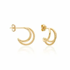 Online Histoire d'Or Créoles Preeti Plaqué Or Jaune