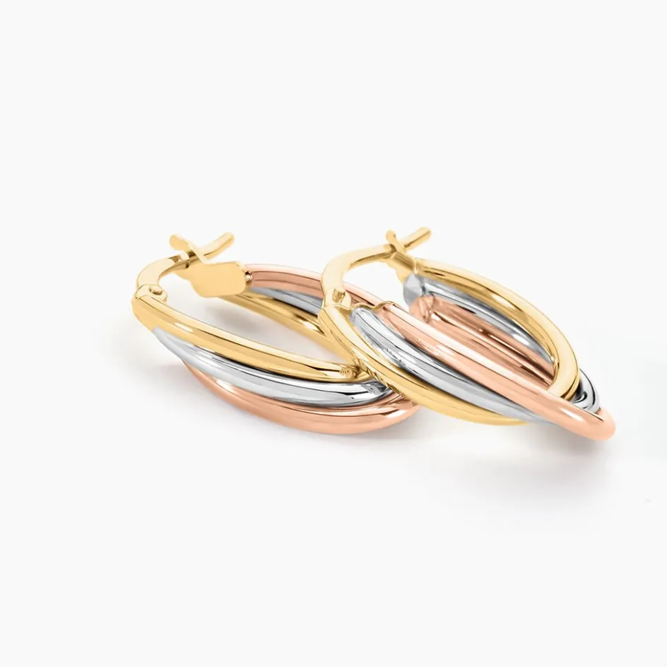 Sale Histoire d'Or Créoles Tanya Or Tricolore