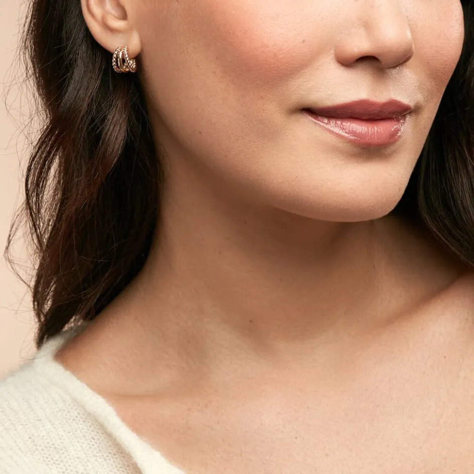 Online Histoire d'Or Créoles Timmy Plaqué Or Jaune