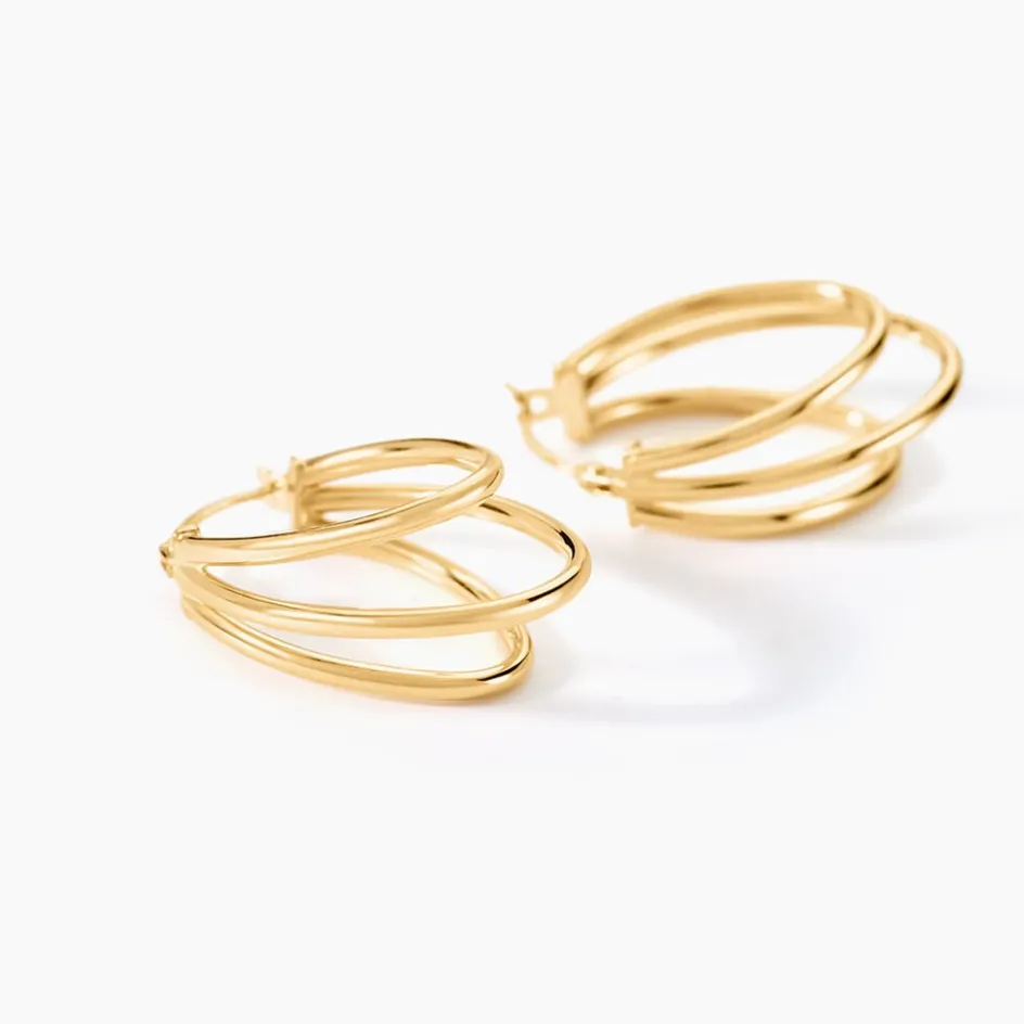 Online Histoire d'Or Créoles Trish Or Jaune