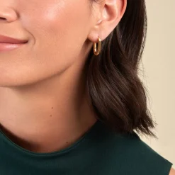 Histoire d'Or Créoles Urban Line* Boucles D'Oreilles|Boucles D'Oreilles Fantaisie