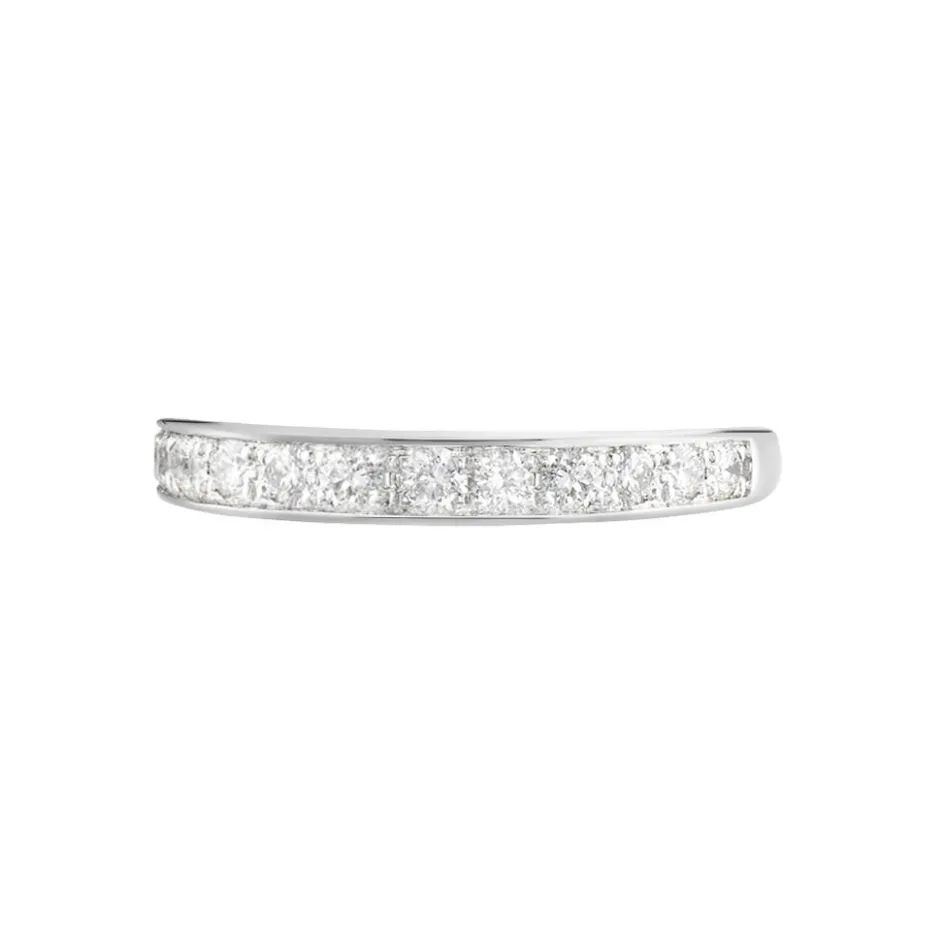 Outlet Histoire d'Or Demi Alliance Juliette Platine Blanc Diamant