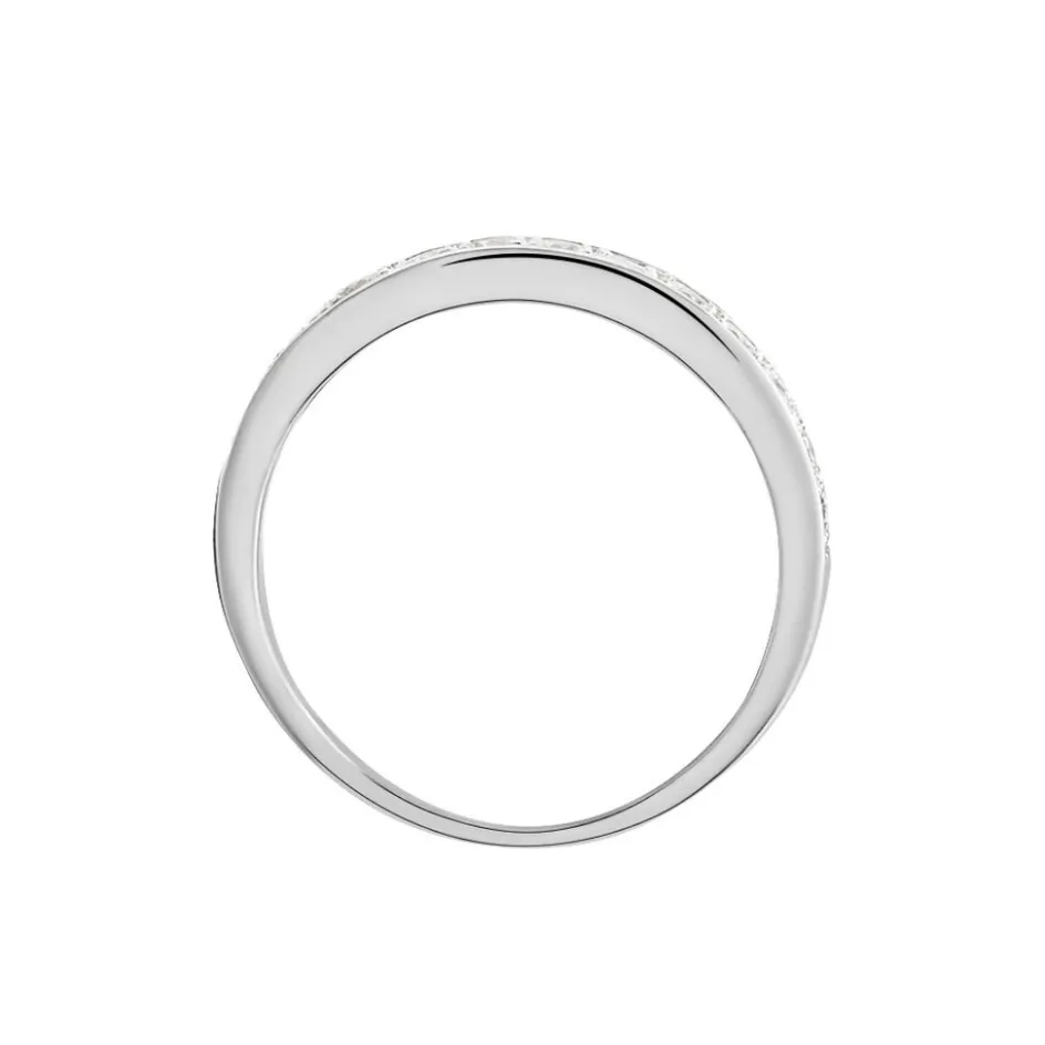 Outlet Histoire d'Or Demi Alliance Juliette Platine Blanc Diamant