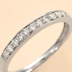 Online Histoire d'Or Demi Alliance Rhea Platine Blanc Diamant