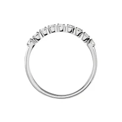 Sale Histoire d'Or Demi-alliance Or Blanc Eloisa Diamant Synthetique