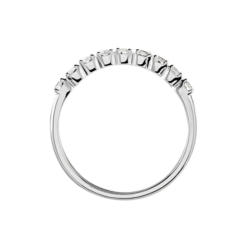 Sale Histoire d'Or Demi-alliance Or Blanc Eloisa Diamant Synthetique