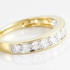 Sale Histoire d'Or Demi-alliance Or Jaune Valentine Diamants Synthetique