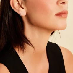 Histoire d'Or Mini Créoles Or Blanc Aryanna Diamants* Boucles D'Oreilles|Boucles D'Oreilles Créoles