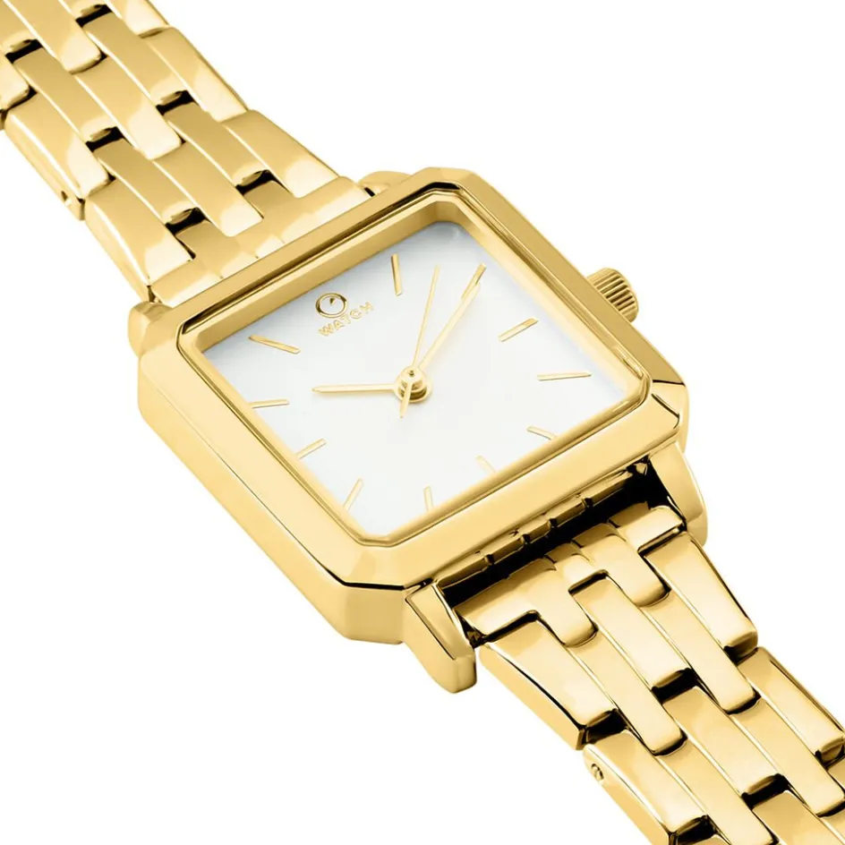 O WATCH Montre 0 Square Blanc* Montres Petits Prix