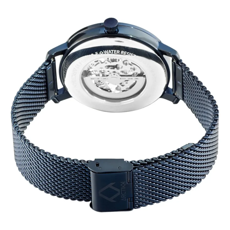 Hot ARCTIK Montre Eclipse Bleu cadran bleu fond bleu bracelet acier bleu