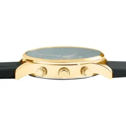 Clearance ARCTIK Montre Escale Noir cadran doré fond noir bracelet plastique noir