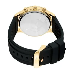 Clearance ARCTIK Montre Escale Noir cadran doré fond noir bracelet plastique noir
