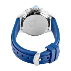Discount ARCTIK Montre Module Bleu cadran argenté fond bleu bracelet silicone bleu