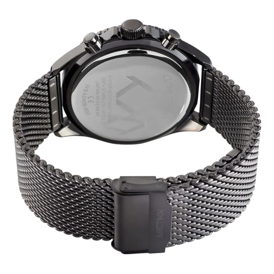 Discount ARCTIK Montre Oxcal Bleu cadran gris fond bleu bracelet acier gris