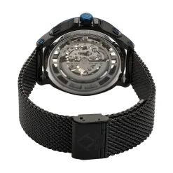 Outlet ARCTIK Montre Solstice Bleu cadran noir fond bleu bracelet acier noir