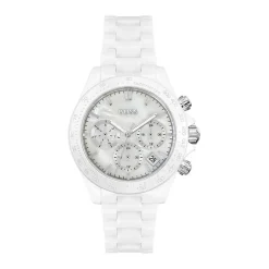 HUGO BOSS Montre Boss Novia Blanc cadran blanc fond blanc bracelet céramique blanc
