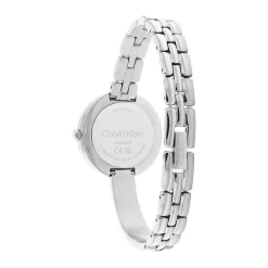 Discount CALVIN KLEIN Montre Bangled Argenté cadran argenté fond argenté bracelet acier argenté