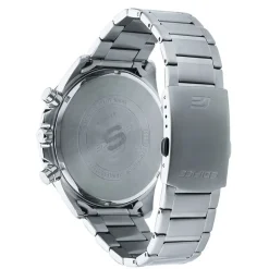 CASIO EDIFICE Montre Casio Bleu cadran argenté fond bleu bracelet acier argenté