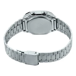 Hot CASIO COLLECTION Montre Bleu cadran gris bracelet acier argenté