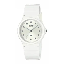 New CASIO COLLECTION Montre Casio Timeless Collection Blanc cadran blanc fond blanc bracelet résine blanc