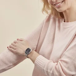 Clearance CASIO COLLECTION Montre Vintage Noir cadran argenté fond noir bracelet acier argenté