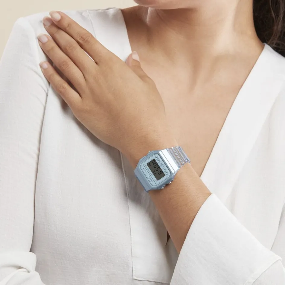 CASIO COLLECTION Montre Vintage Edgy Bleu* Montres Tendances|Montres Digitales