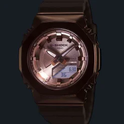 Hot CASIO G-SHOCK Montre Casio G Shock Gm2100 Rose cadran rose fond rose bracelet résine rose