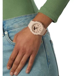 Clearance CASIO G-SHOCK Montre Rose Clair cadran rose fond rose bracelet résine rose