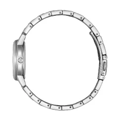 Hot CITIZEN Montre Platform Femme Bleu Sky cadran argenté fond bleu sky bracelet acier argenté